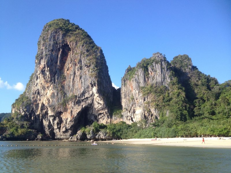 Back view of Candlestick Wall from Pranang Beach