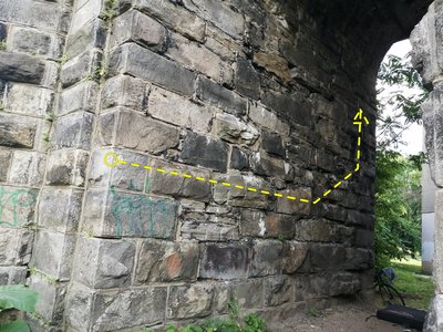 North-most Wall, closest to the river