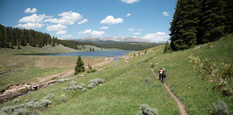 Returning from Lake Point crags. The hike alone is very enjoyable.