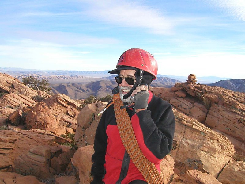 George on the summit following the FA
