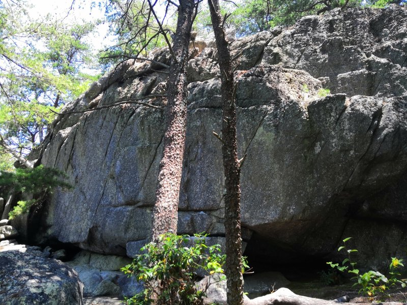View of Decepticon Boulder from trail