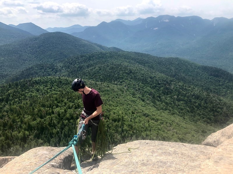 Rock Climbing in Noonmark Mountain, Adirondacks