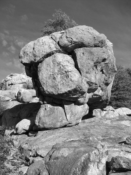 Hot Rock, east face that faces the lake.