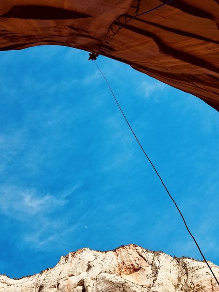 The money pitch! Steep, thin splitter...