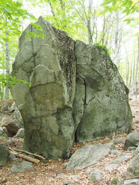 East Face (Left) , NorthEast Arete (Moose Ball Arete???) Center, and North Face cracks and face on the right