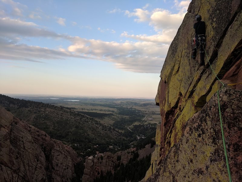 A sweet evening photo of Quinn doing pitch 4.