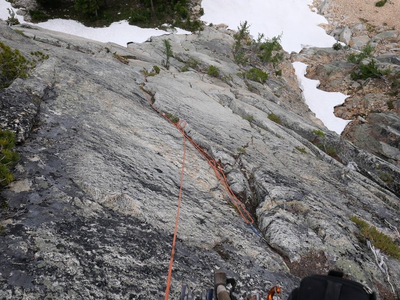 Looking down the good flakes on P3.