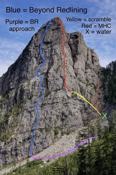 Topo of Vega North Tower showing Mile High Club (MHC) and Beyond Redlining