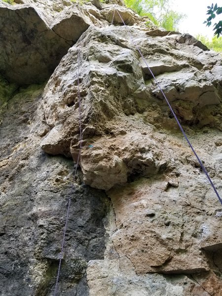 Good shot of the line on this route