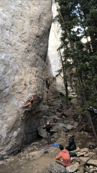Indiana climber Nick Kane getting wild in Wyoming on this soon to be classic Crag 6 line!