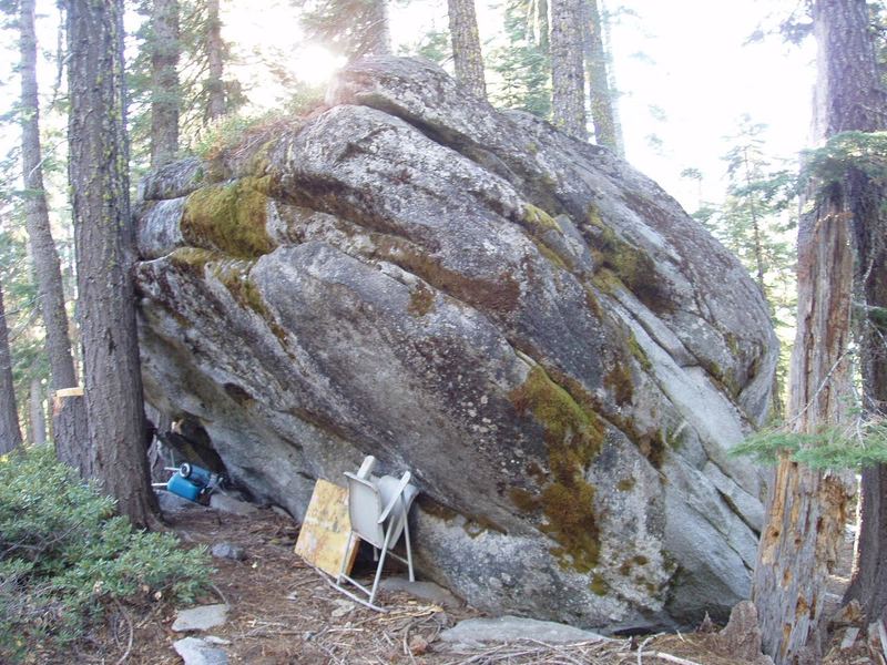 A few overhung warm up problems in the campground