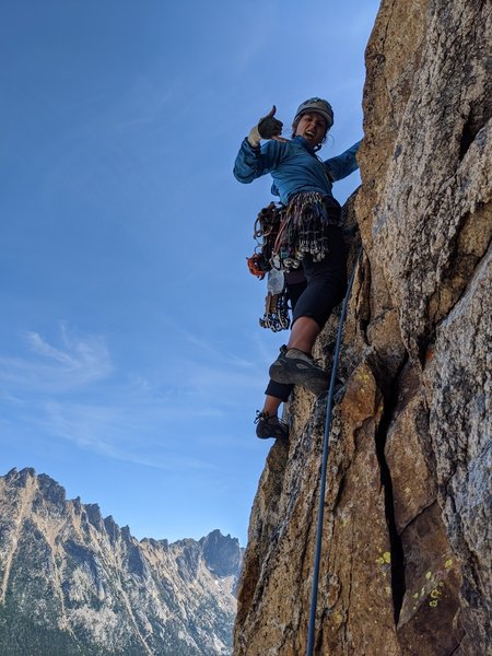The beginning of the 5.10 hands/fingers variation