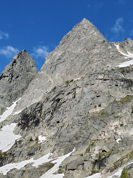 East face and NE ridge of Mo. With the D.O.N.G. on the skyline.