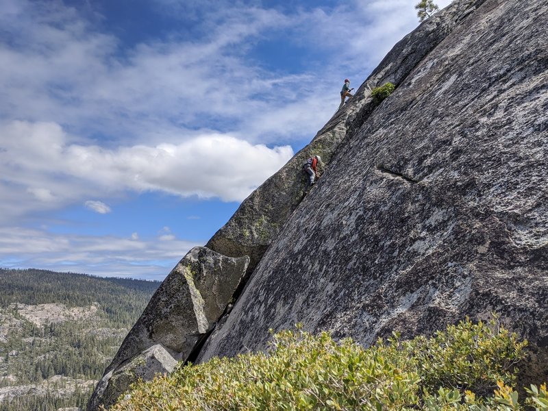 Rock Climb Trad Dad, Lake Tahoe