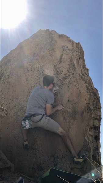 Hitting the crimp rail off the bump.