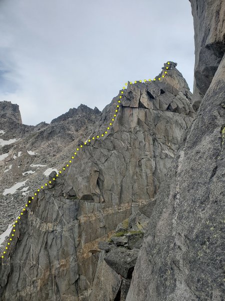 West buttress of Miney (we think is Black Jack Shellacque), need TKrock to verify!!