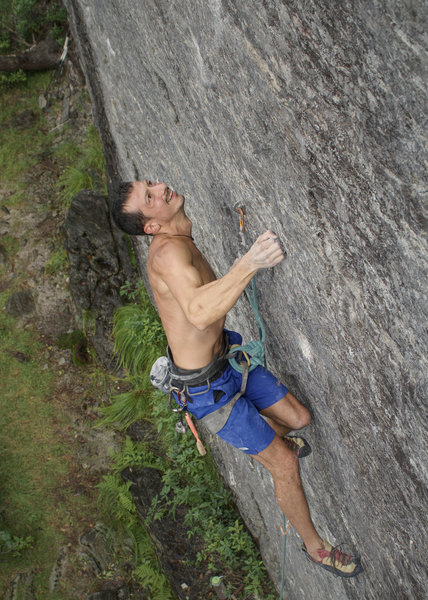 climber making quick work of this fun line