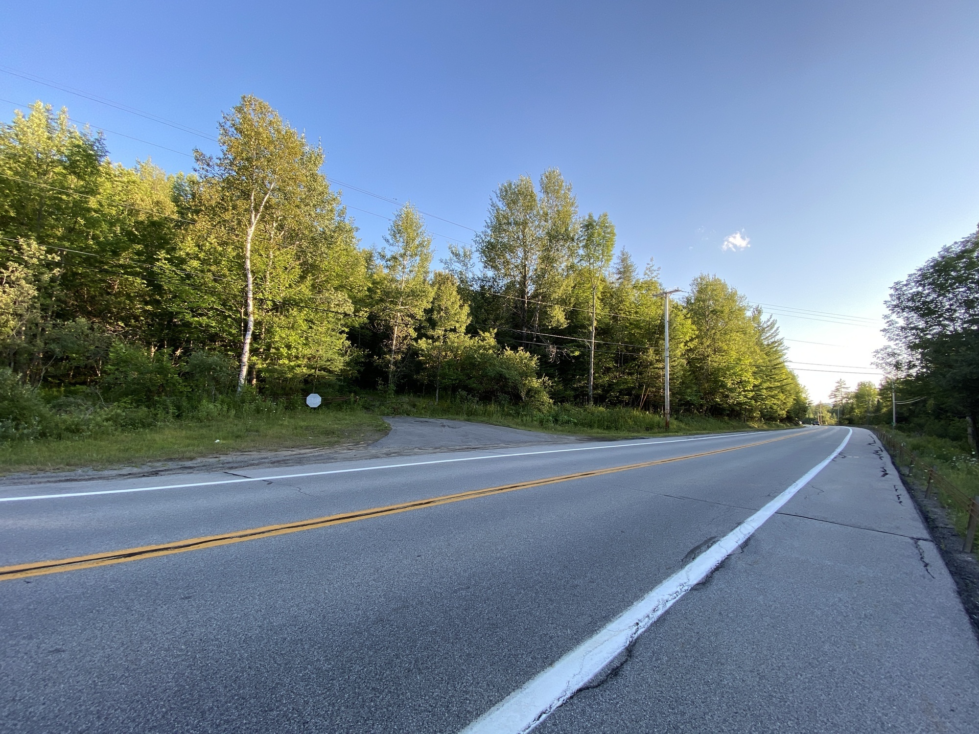 Lake Pleasant Quarry's parking on Route 8. Look for the gate with the