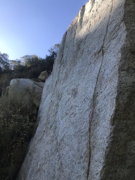 View of slab from base of boulder.