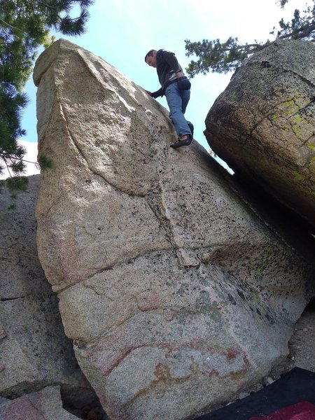 Topping out a classic V0 problem, Keller Peak