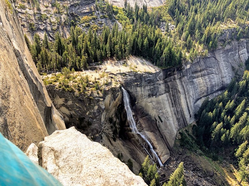 Nevada Falls from P5 belay