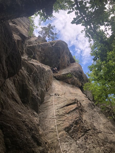 Rolf's daughter Carol cruising through the roof.
<br>
<br>
Photo by John Rice used with permission