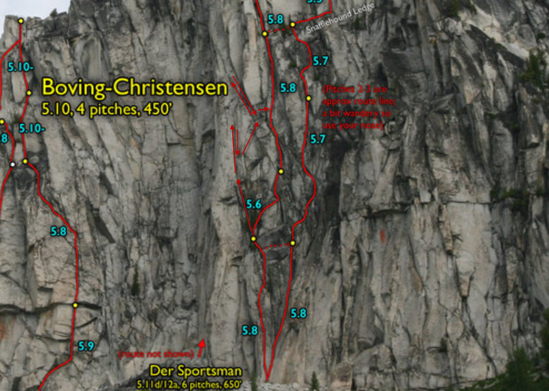 Red arrows are where we messed up the route and got all twisted. Don't be like us!!!