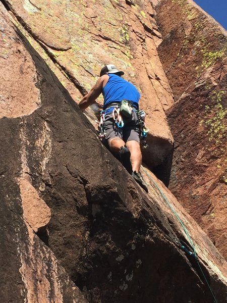 Just pulled the crux. It's all about your feet