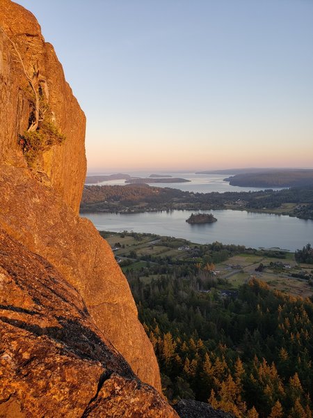 Springboard at sunset