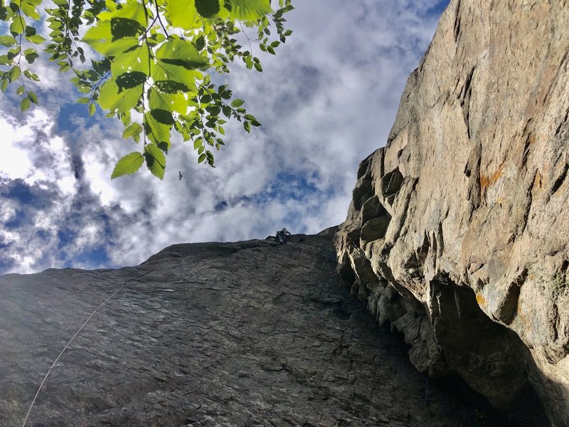 Tanya at the crux