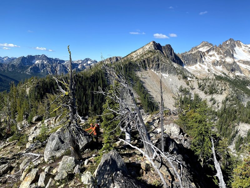 The ridge in all it's beauty. There are many sections and sub-summits that are hidden
