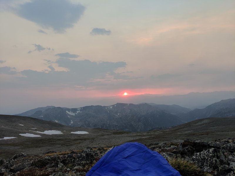 Summit bivvy: Ogallalla Peak.