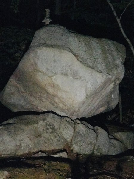 Burbank Boulder - a trailside view.