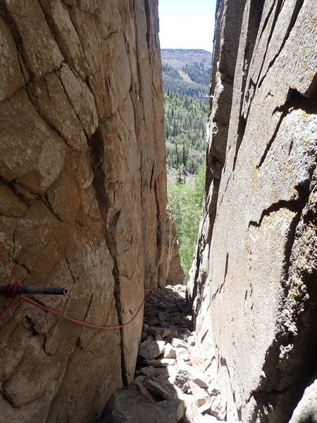Gremlin Gulch with via feratta and a fixed line can now be approached from above or from the bottom and has much shady potential.