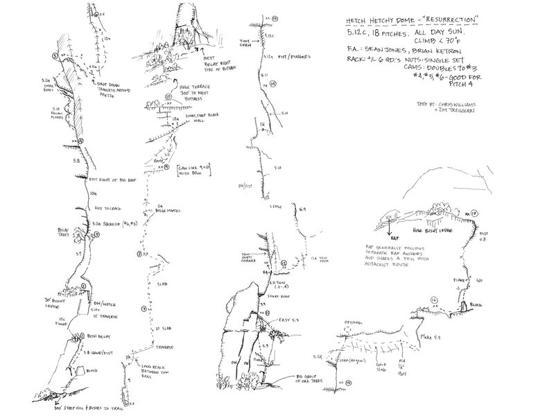 Topo by Chris Williams, Jim Treggiari