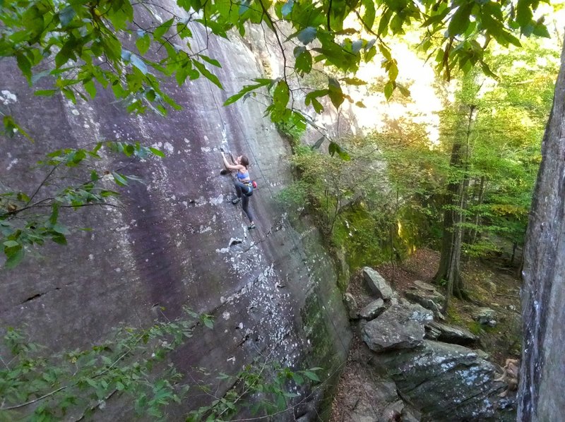 Rock Climbing in North Falls, *Jackson Falls