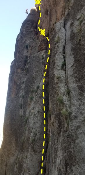 Be sure to tie stopper knots because the Tails of an 80 meter rope just barely touch the ground.