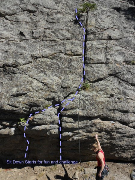 Kat A. at the base before following the FA on 'Ultra-Violet Parr' (10b).