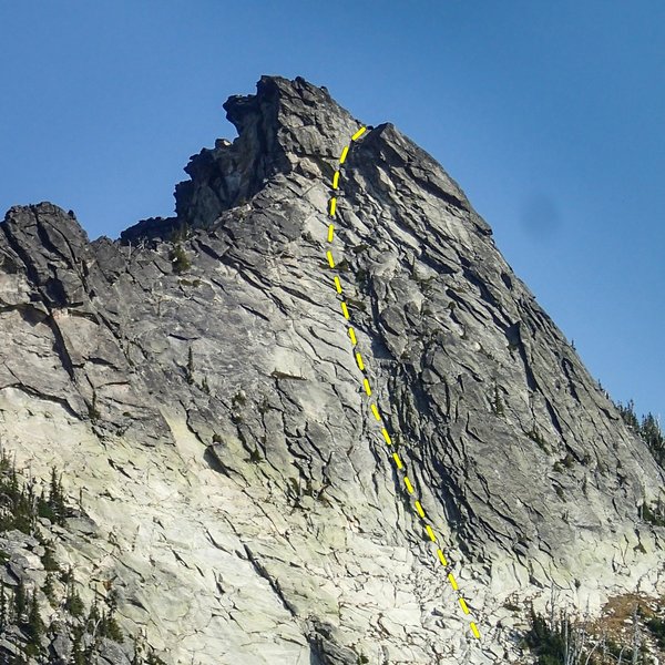 South face of Harrison Peak - Standard Route