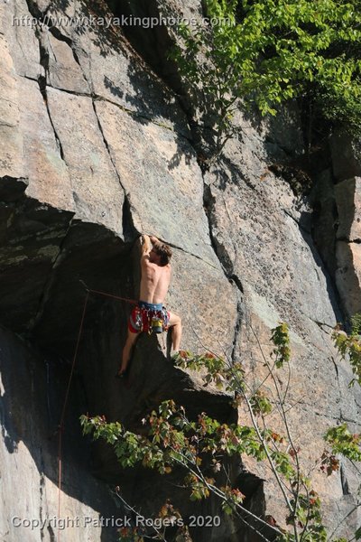 Unknown climber on Class Five September 6, 2020