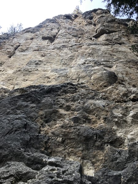 middle of half-baked wall