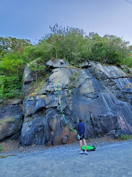 Beautiful fall weather makes for an awesome day of climbing