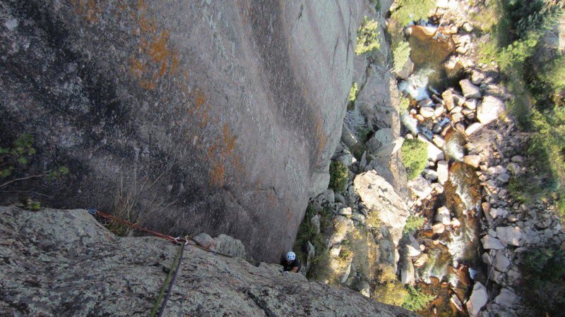 A view from the belay.