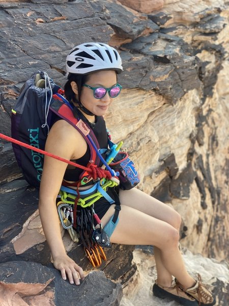 Nice belay ledge