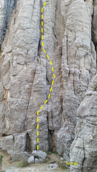 The bottom portion of Route 4 on Spire 2.