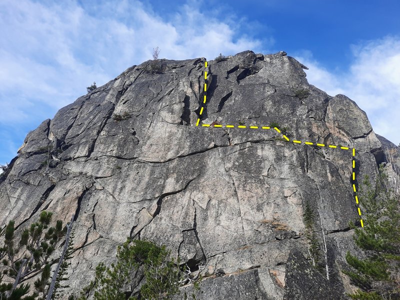 East face from the base