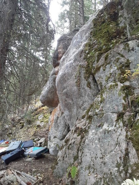 Side view of the slab