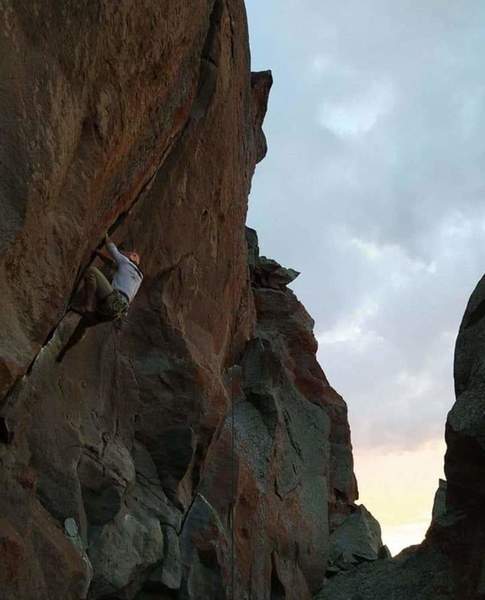 Bear on Sword of Damocles' steep bottom