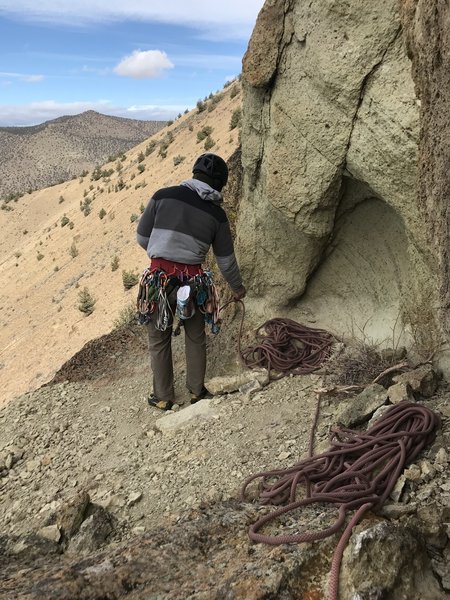 This is the pitch 3 belay you're looking for