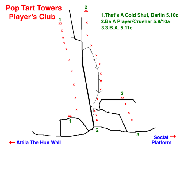 Topo to Player's Club.